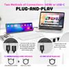 LESOWN 12.6 Inch PC Sensor Panel Temp Display Stretched Bar LCD Widescreen IPS 1920x515 USB C HDMI Computer Laptop Secondary Monitor for Aida64 with Stand & Stereo Speakers view 3