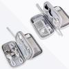Cuifati Travel Cable Organizer Pouch Portable Double Layers Nylon Electronics Organizer for Cord, Charger, Phone, Earphone view 3