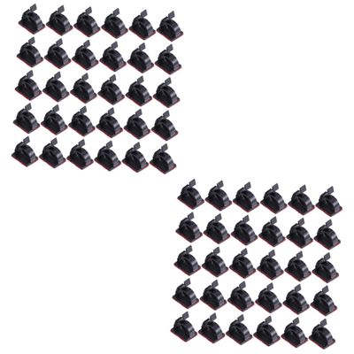 PartyKindom 200pcs Cable Wire Holder Self-Adhesive Cable Management Clip Cord Organizers for Desk Kitchen