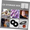 Plastic Cd Storage Containers Empty Dvd Storage Bucket Sturdy Cd Holder Dvd Organizer Shelf view 4