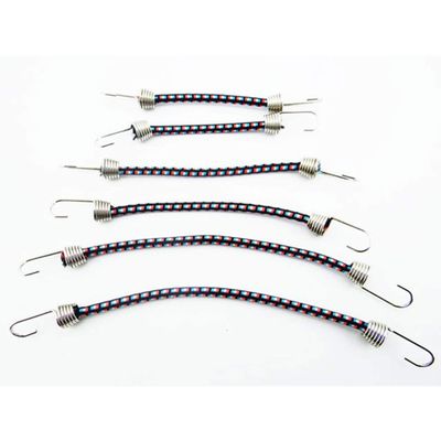 Hot Racing 1/10 Scale Bungee Cord Set 6 - Black Blue Orange HRAACC468C1285 Electric Car/Truck Option Parts