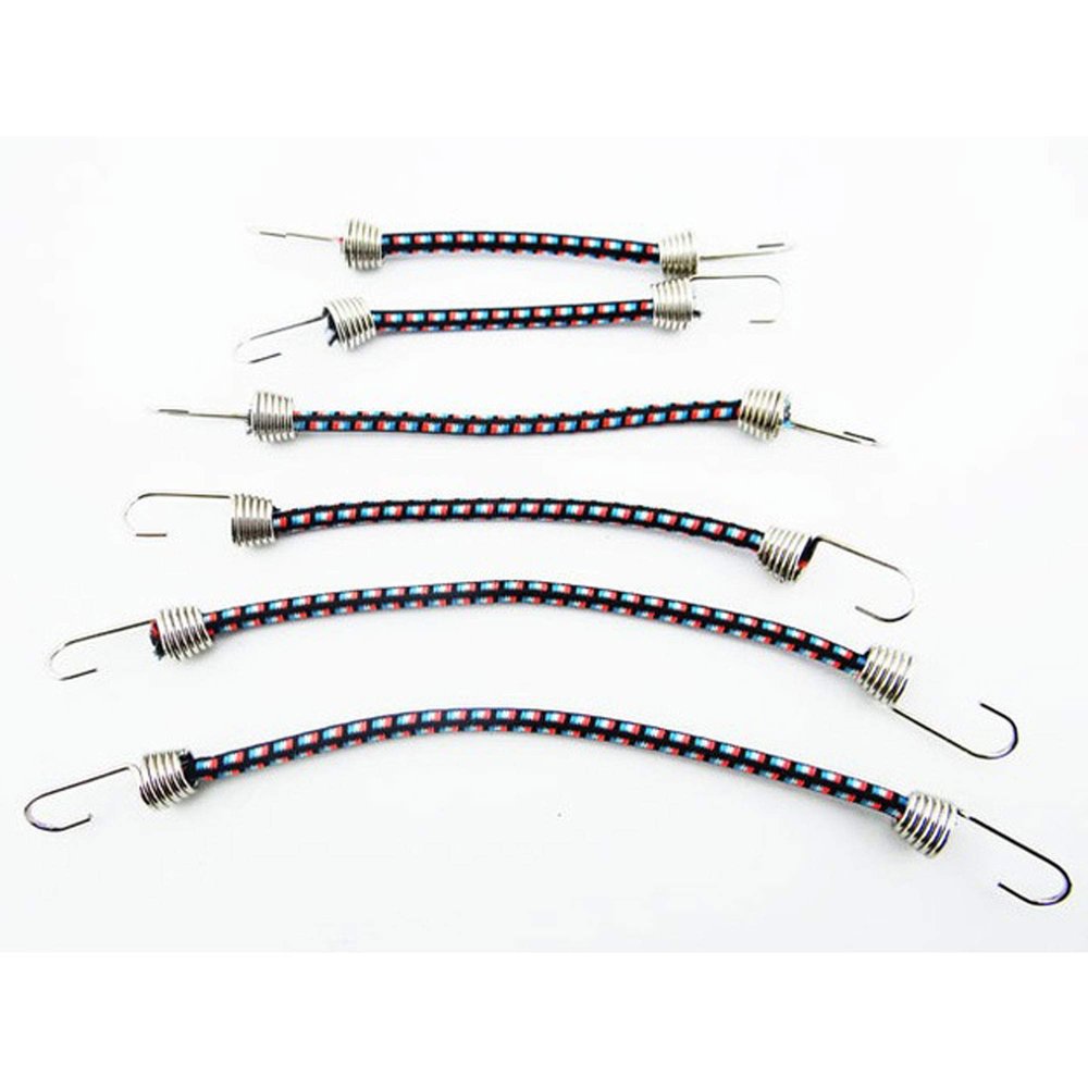 Hot Racing 1/10 Scale Bungee Cord Set 6 - Black Blue Orange HRAACC468C1285 Electric Car/Truck Option Parts