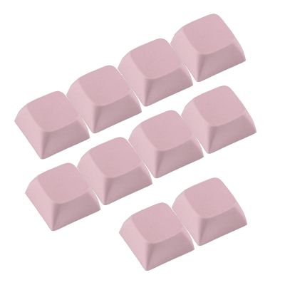 BANYUP 10PCs 1U XDA Profile Keycap Set Multi Color PBT Blank Keycaps Mechanical Keyboard Installation Stylish Keycaps