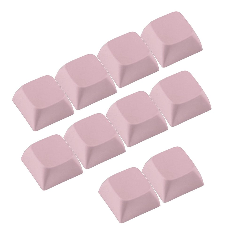 BANYUP 10PCs 1U XDA Profile Keycap Set Multi Color PBT Blank Keycaps Mechanical Keyboard Installation Stylish Keycaps