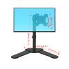 GLigeT Monitor Arm Gas Desktop Monitor Stand 15.7 Inches Adjustable Height, 360 Rotation, Tiltable Dual Monitor Desk Mount Monitor Stand with Grommet Mounting Base Monitor Desk Mount (Size : A) view 2