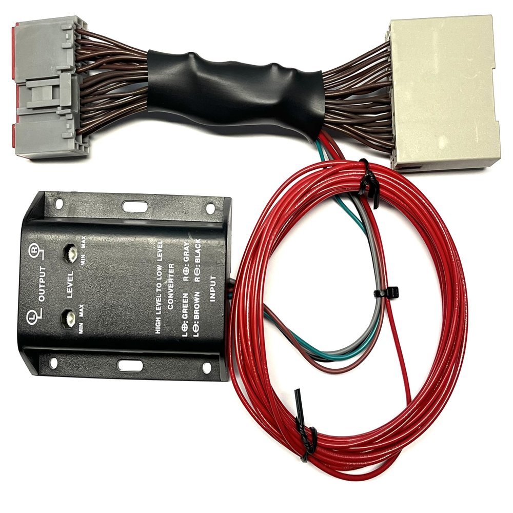 Add an Amp Sub Bass Amplifier Adapter Interface- Made for Some Ford Lincoln Mercury: 2005-2012 F150 F-150, 2005-2016 F250/350/450/550, 2004-2014 Mustang + More Vehicles -No Factory External Amp