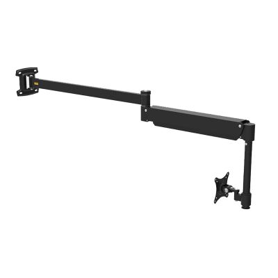 GLigeT Monitor Arm Gas Wall Mount Monitor Stand Arm Extra Long LCD Monitor Stand Mount Arm Adjustable Wall Mount Monitor Stand with Gas Spring for 15-27''Monitors Monitor Desk Mount (Color : Black)