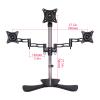 GLigeT Monitor Arm Gas Triple Monitor Stand Mount 15"-27" Aluminum Alloy Monitor Desk Mount Height Adjustable VESA Bracket, Holds Up to 15.4lbs, 3 Installation Methods Monitor Desk Mount (Size : B) view 2