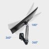 GLigeT Monitor Arm Gas Dual Screen Monitor Mount Arm Adjustable Gas Spring Monitor Desk Mount Stand 17"-32" Dual Monitor Arm Mount with VESA Mount 75/100mm Monitor Desk Mount view 3