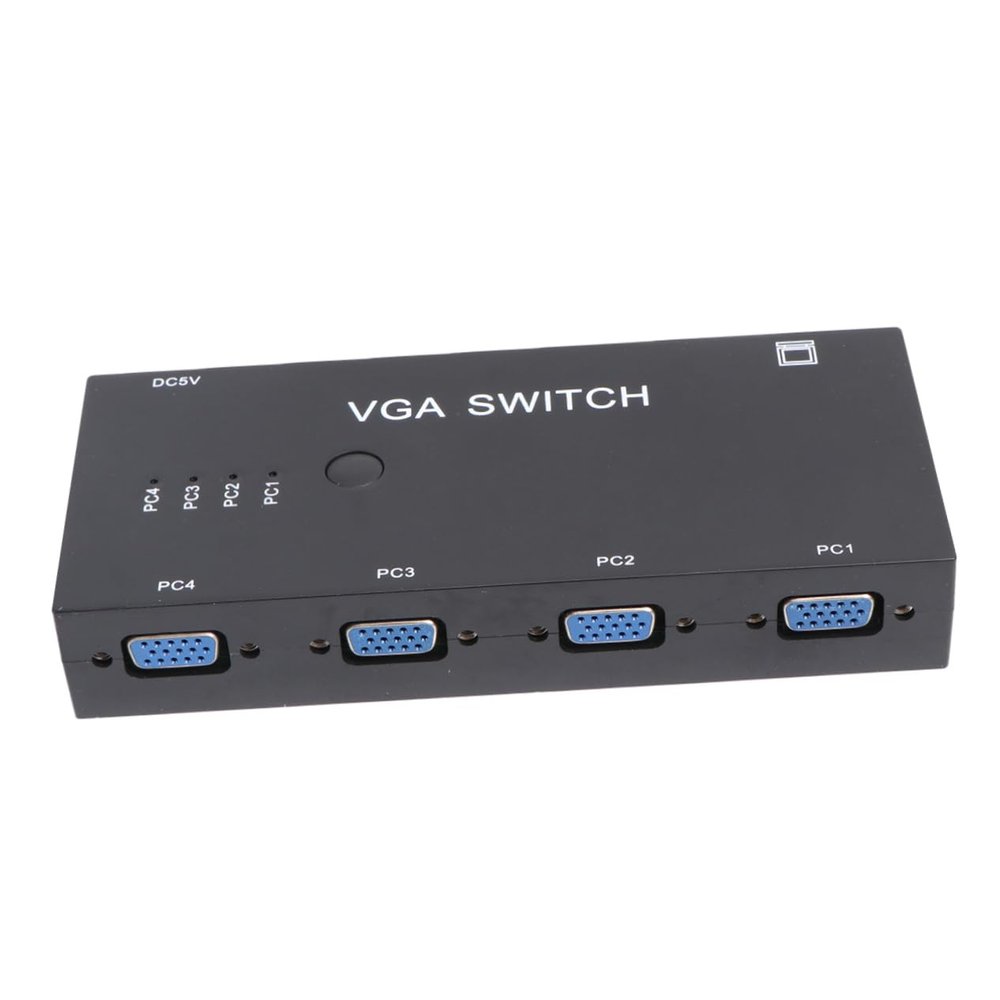 PartyKindom Port Vga Video for LCD Video Converter for Computers Projectors and Hd Displays Easy Signal Control Dual Buttons No Software Required