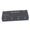 PartyKindom Port Vga Video for LCD Video Converter for Computers Projectors and Hd Displays Easy Signal Control Dual Buttons No Software Required view 1