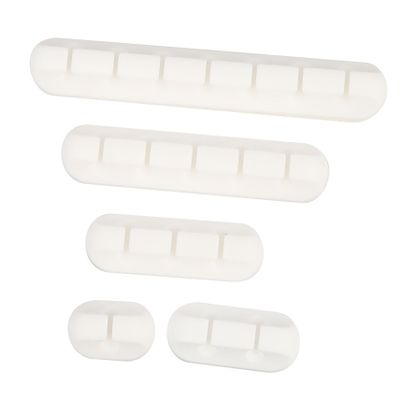 PartyKindom 2 Sets Multipurpose Cable Retainers Wire Holders for Desk Silicone Cable Organizers