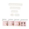 PartyKindom 2 Sets Multipurpose Cable Retainers Wire Holders for Desk Silicone Cable Organizers view 2