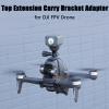 Action Camera Mount for DJI FPV Drone Light Mount Top Extension Carry Bracket Adapter Clamp Holder with 1/4" Screw Adapter Compatible with Insta360/OSMO Action/Pocket/Fimi Palm view 2