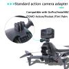 Action Camera Mount for DJI FPV Drone Light Mount Top Extension Carry Bracket Adapter Clamp Holder with 1/4" Screw Adapter Compatible with Insta360/OSMO Action/Pocket/Fimi Palm view 3