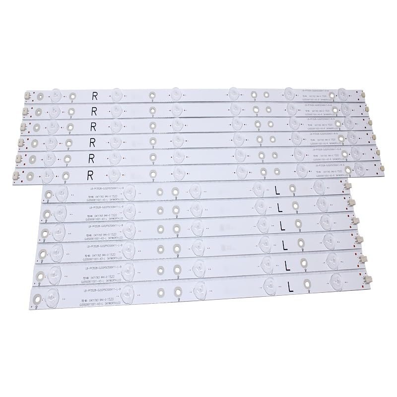 1set=12pcs Led Backlight for LE50D1452 T5002S 50PFF3655/T3 LD50V02S LB-PF3528-GJD2P5C506X11-R/L-H/B 6leds+5leds