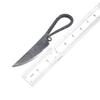 ANCILLA Handmade Viking knife - Hand Forged Celtic Pocket Knife - Full Tang Hardened Fixed Blade Vintage Art Collection - Carbon Steel Necklace with Leather Sheath - Mini Pocket Cowboy Neck knife for Bushcraft, Camping and Skining with Holster - Pred view 2