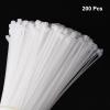 MECCANIXITY 200pcs 10 Inch 40 Lbs Cable Zip Ties Self-Locking Long Nylon Cable Tie Wraps 3/16" for Cord Management, White view 3