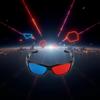 Calsgkspray Red Blue Eyeglass Adult Black Frame Red Blue 3D Glasses for Dimensional Anaglyph Movie Accessories Game Black Televisions and Video view 3