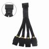 15cm 16Pin GPU Cable to 4X 8 Pin 12VHPWR 90 Adapter, PCIe 5.0 Extension Sleeved Adapter for RTX 4090 4080 Graphic Card view 2