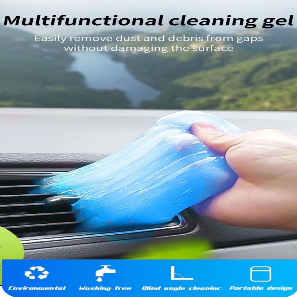 2 Pack Keyboard Cleaner, Dust Cleaning Gel with 5 Keyboard Cleaning Kit Detailing Cleaning Putty for Car Dash & Vent Universal Office Electronics Cleaning Kit Laptop, Calculators, Speakers & Printers