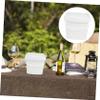 Plastic Bucket with Lid and Handle 5l White for Home Garden Halloween view 2
