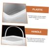 Plastic Bucket with Lid and Handle 5l White for Home Garden Halloween view 4