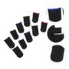 Healvian 10pcs Nylon Gaming Finger Sleeves Breathable Thumb Covers for Mobile Games Comfortable Fit Lightweight Design for Gamers Random Colors view 2
