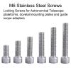Telescope Accessory Set 5pcs/Set M6 Astronomical Telescope Locking Stainless Steel for Mounting Plates/Platforms/Adapters Telescope Camera (Color : M6x20mm) view 2