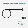 TUSITA Charger Cable Compatible with Ray-Ban Stories Smart Glasses - 1M view 2