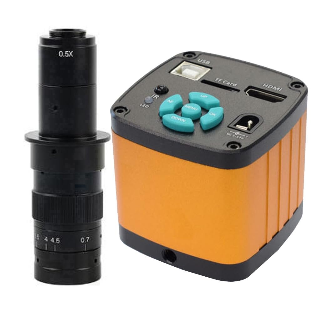 4K Trinocular Microscope Camera 48MP HD Industrial Digital HDMI USB Electronic Repair & 180X C-Mount Lens For Stereo Microscopes