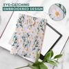 Embroidered Fabric Sleeve for Kindle Paperwhite, Kindle Basic, Kobo Clara 2E, Boox Palma, Nook Glowlight  Protective Cloth Cover for Tablets & E-Readers Handcrafted - White & Beige Daisy view 4