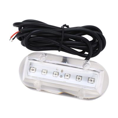 Hyuduo Underwater LED Light for Boat and Yacht  IP68 Waterproof 12V DC Marine Lighting, 120 Beam Angle, 1.1W 18LM Submersible Lamp