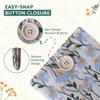 Embroidered Fabric Sleeve for Kindle Paperwhite, Kindle Basic, Kobo Clara 2E, Boox Palma, Nook Glowlight  Protective Cloth Cover for Tablets & E-Readers Handcrafted - Blue & Beige Daisy view 3