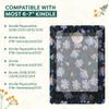 Embroidered Kindle Sleeve - Fits Paperwhite (6 & 6.8), Signature (6.8), Oasis, Kobo Clara, Nook Glowlight - Handmade Padded Fabric Cover for E-Readers & Tablets - Multiple Colors view 2