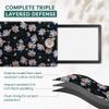 Embroidered Kindle Sleeve - Fits Paperwhite (6 & 6.8), Signature (6.8), Oasis, Kobo Clara, Nook Glowlight - Handmade Padded Fabric Cover for E-Readers & Tablets - Multiple Colors view 4
