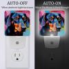 Kids Night Lights Plug into Wall 2-Pack, Black Dachshund LED Nightlight for Girls Boys, Dusk-to-Dawn Sensor, Nursery Plug in Night Light for Kids Room Bedroom Decor view 2