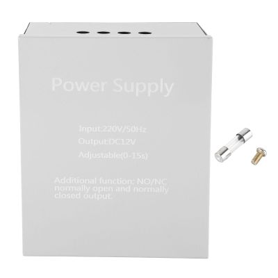 Access Control Power Supply - 12V 3A, 220V Building Intercom Metal Access Control Power Box