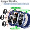 Bcuckood Nylon Sport Band Compatible with Xiaomi Smart Band 10/9/8 for Women Men, Soft Adjustable Breathable Sport Loop Watch Strap Replacement Wristband for Xiaomi Mi Band 10/9/8, 3pcs view 4