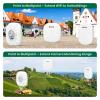 3 Pack Wireless Bridge Gigabit WiFi Bridge Outdoor, ULNA WiFi5 CPE802T Dual Band Point to Point/Multipoint Wireless Bridge, 5KM Long Range Extend Internet to Shop Barn Farm view 3