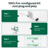 3 Pack Wireless Bridge Gigabit WiFi Bridge Outdoor, ULNA WiFi5 CPE802T Dual Band Point to Point/Multipoint Wireless Bridge, 5KM Long Range Extend Internet to Shop Barn Farm view 4