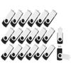 MAKACTUA USB 2.0 Flash Drives 20 Pack, 4GB, Thumb Drive, Swivel Memory Stick, Black view 1