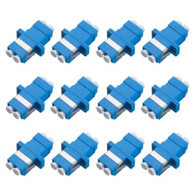 Xunsomten- 12pcs LC to LC Signlemode Fiber Optic Coupler Adapter