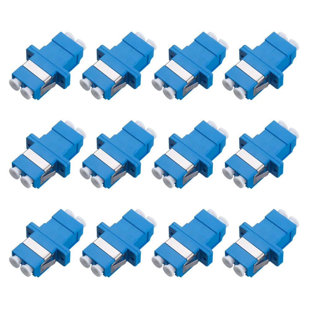 Xunsomten- 12pcs LC to LC Signlemode Fiber Optic Coupler Adapter