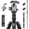 JOILCAN Tripod for Camera, 81" Aluminum Camera Tripod Monopod, Heavy Duty Travel Tripods for Spotting Scope Binoculars Laser Level, Payload 35Lb view 1