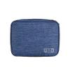 KEDMOT Travel Cable Organizer Portable Bag Waterproof Electronic Accessories Double Layer Large Capacity Carry Case for USB Data Cable (Dark blue) view 1