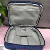 KEDMOT Travel Cable Organizer Portable Bag Waterproof Electronic Accessories Double Layer Large Capacity Carry Case for USB Data Cable (Dark blue) view 3