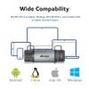 Akasa 2 in 1 USB 3.2 Memory Stick, 5Gbps High Speed Flash Drive Type C & Type A Transfer, SD and microSD Dual Card Reader, Compatibility with macOS, Windows, Linux, Android System, AK-CR-12 view 4