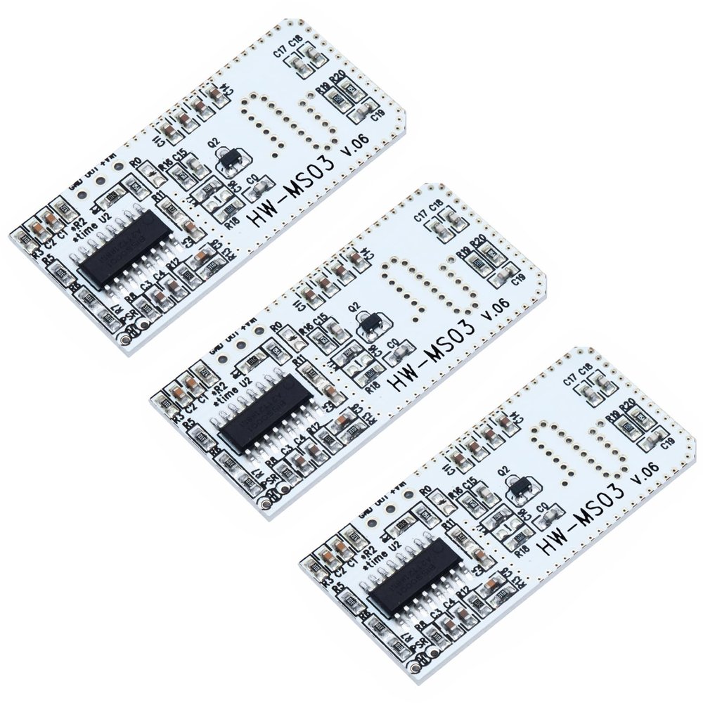 2PCS High Performance Motion Sensor Module Radar Motion Sensor HW-MS03 2.4GHz to 5.8GHz Microwave Radar Sensor Module for Arduino