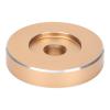 45 RPM Record Turntable Adapter, 38mm Diameter Aluminum Durable Large Hole Conversion Sheet Black Clamp Adapter for Most Big Hole Records(Golden) view 1